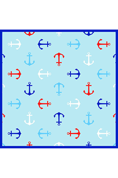 Sultan İpek وشاح/باندانا منقوشة برسومات مرساة 48x48