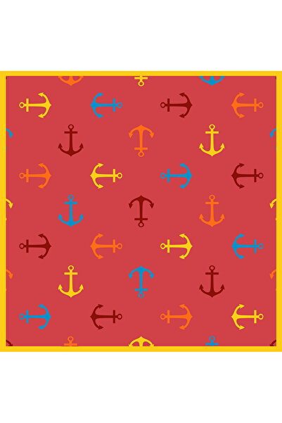 Sultan İpek وشاح/باندانا منقوشة برسومات مرساة 48x48