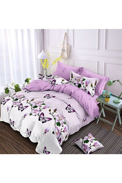 Kotonia Home Finet Thick Bed Linen 6 Pieces Xxl - Floral Pattern, Yoyo, 11