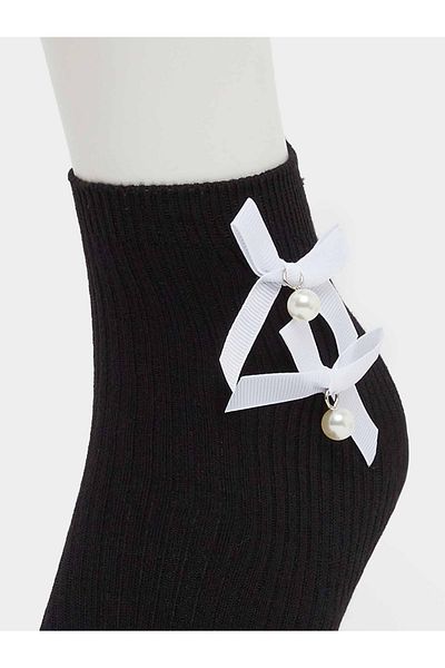 Styli Bow Detail Crew Socks