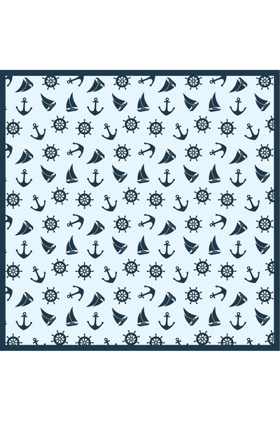 Sultan İpek وشاح/باندانا منقوشة من Ship Concept مقاس 48x48