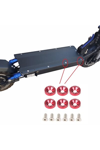 güvenlisepet 10 Adet Renkli Somun Vida Motosiklet E-Scooter Uyumlu Bağlantı Noktaları İçin Modifiye