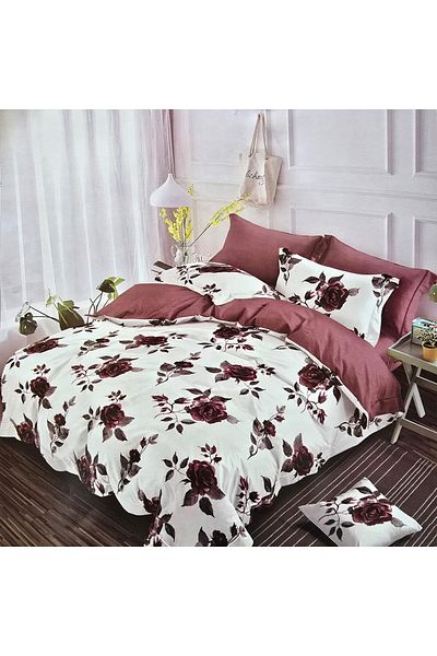 Kotonia Home Finet Thick Bed Linen, 6 Pieces, Xxl - Floral Pattern, Yoyo, 41