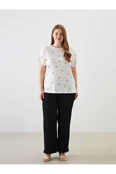 LC Waikiki Crew Neck Patterned Women's T-Shirt