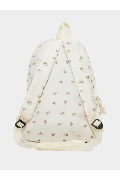 Styli Floral Print Backpack with Side Pocket
