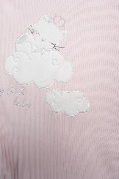 Bebitof My Baby Kumsal 100% Cotton 10 Pack Hospital Release New Cute Cat Patterned Pink 10115
