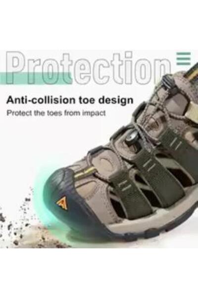 HUMTTO 710445A BURNU KAPALI İTHAL TREKKİNG ERKEK SANDALET