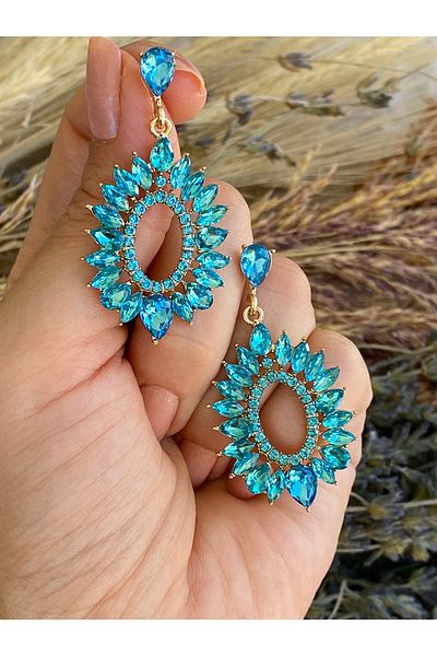 Lucios Evening Dress Hanging Nail Earrings