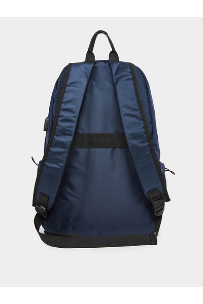 Styli Boys Blue Backpack with Front Zip Pocket