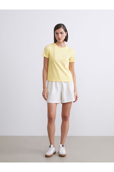 LC Waikiki Crew Neck Embroidered Women's T-Shirt