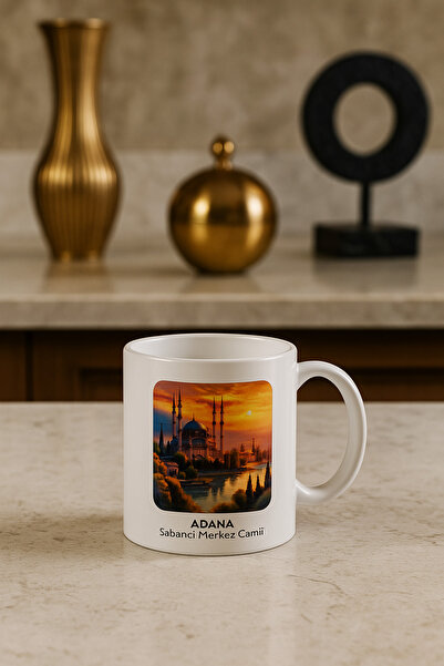 çokaş كوب بورسلين للشاي والقهوة هدية مطبوع عليه مدينة