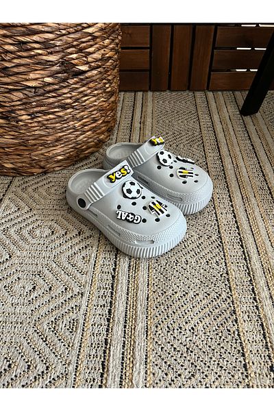 Behtah Kundura Girls Boys Jibbitz Fancy Gift Closed Front Garden Pool Daily Sandals Slippers