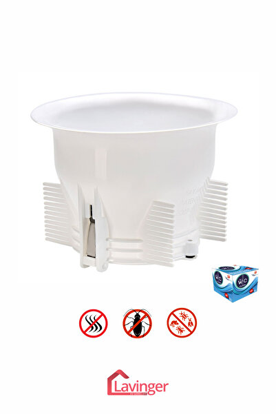 LAVİNGER WC Matik Çift Kapaklı Alaturka Hijyenik Koku Önleyici Haşere Engelle...