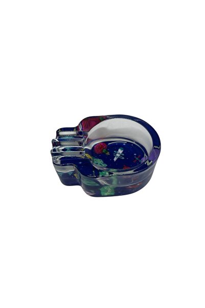 blackraw Gorilla Rolling Stars 3 Capacity Glass Ashtray