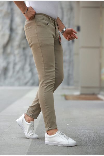 BYBÜLENT Ανδρικό παντελόνι Vip Quality Slim Fit SlimFit Skinny Leg Full Lycra