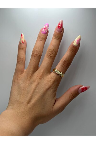 MyladyAccessoriess خاتم قابل للتعديل بتفاصيل حجر الزركون (فولاذ)