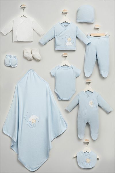 Bebitof My Baby Kumsal 100% Cotton 10 Pack Hospital Release New Sweet Dreams Patterned 10097