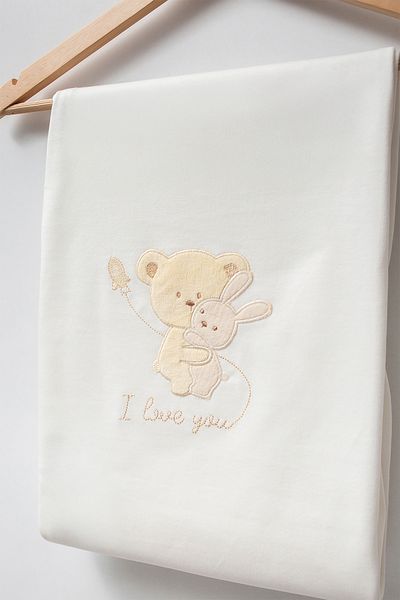 Bebitof My Baby Kumsal 100% Cotton 10 Pack Hospital Release New Wrap Teddy Bear Patterned 10099