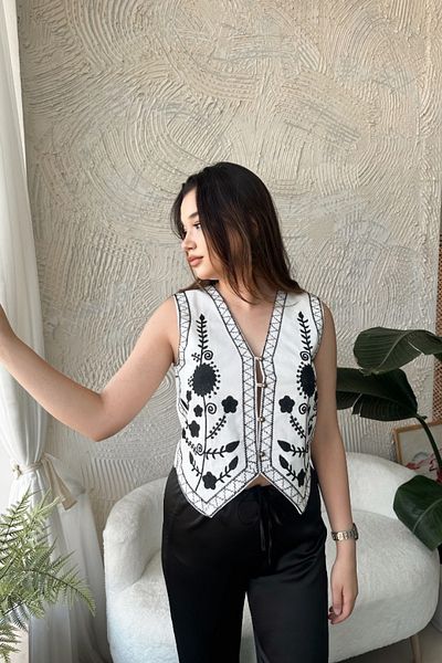 Poliyance İlay Signora White Vest