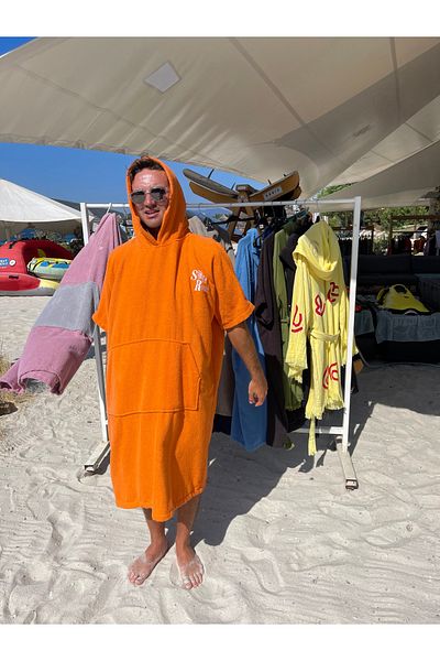 SOLENROSA Πετσέτα Poncho Πετσέτα παραλίας