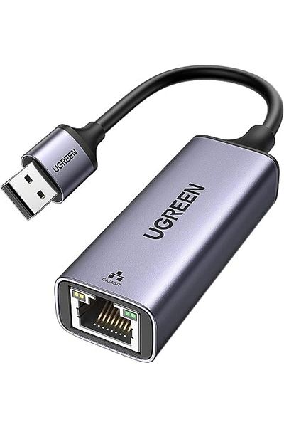 Ugreen CM209-50922B USB 3.0 to RJ45 Ethernet Adapter with Aluminum Case Space - Grey