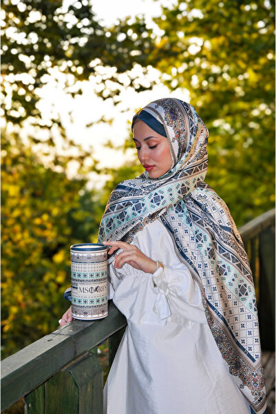 MSCARFS شال حرير بنمط إنتزار جانجان