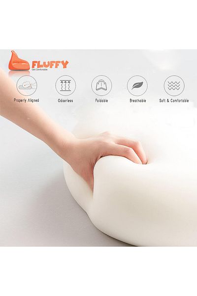 fluffy Sleep Pillow Memory Foam Contour