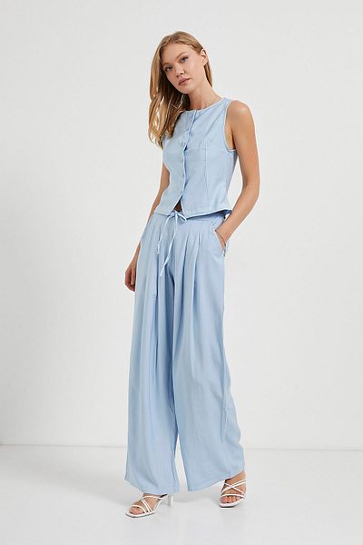 Arma Life Armalife 9972 pleated lace-up elastic waist drape women's pants