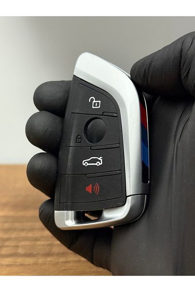 Luxe Aksesuarr For Bmw F10 - F30 - F11- F90 Series X1 X3 X5 X6 Smart 4-Button Key Controller Case Black Color