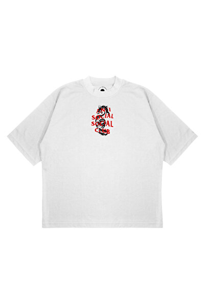 TRAGEDY تي شيرت مطبوع للجنسين مقاس كبير مضاد للتواصل الاجتماعي جديد من دريك