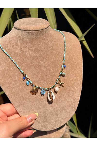luxyansımalar Steel Charm Necklace