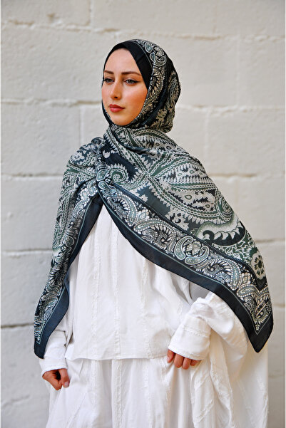 MSCARFS Persian Road Pattern Cotton Voile Silk Shawl
