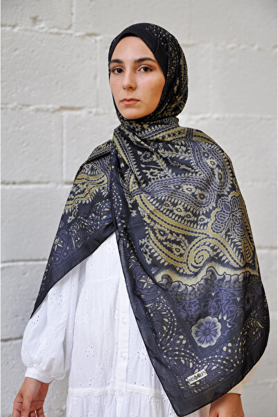 MSCARFS Persian Road Pattern Cotton Voile Silk Shawl