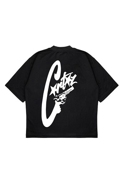 PURE EFFECT Tricou oversize unisex cu imprimeu CORTEIZ GUN