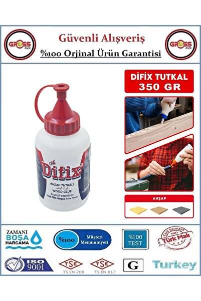 DİFİX Ağaç Tutkalı - Ahşap Mobilya Tutkalı - 350GR - Beyaz