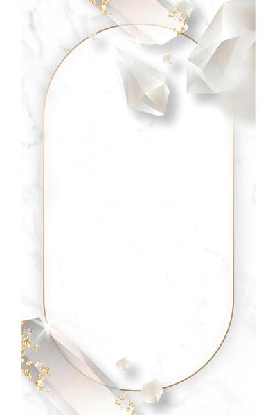 Rana İkra Art Beyaz Kristal Temalı Hediyelik Kart (YAZISIZ) (25 Adet)