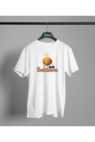 CACTUS COLLECTION Big Baklava Humorous 100% Cotton T-Shirt Funny