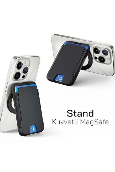 Deppo Trend iPhone 12/13 Mini/14/15 Plus/16/17 Pro Max Uyumlu Magsafe Kartlık...
