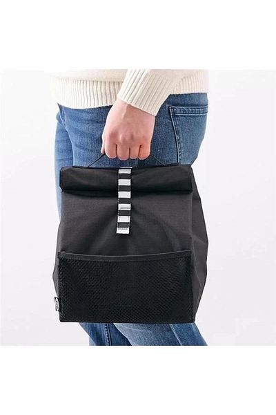 Mu Art Ahşap Framtung Dinner Bag, Black