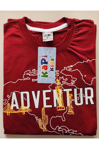 KAPİKİDS Set pijamale pentru băiat cu mânecă scurtă 100% bumbac 7055