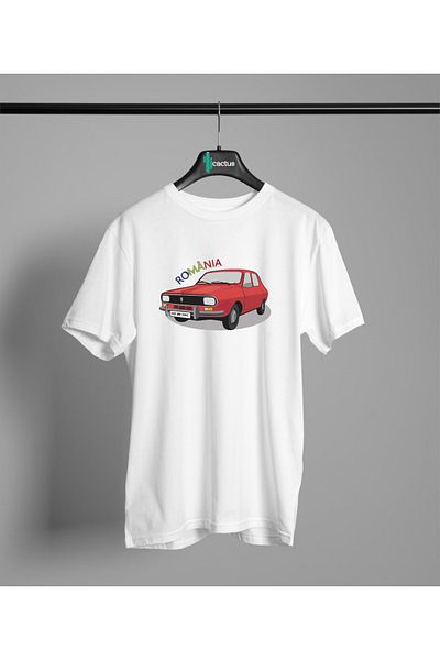 CACTUS COLLECTION Romania Printed 100% Cotton T-Shirt