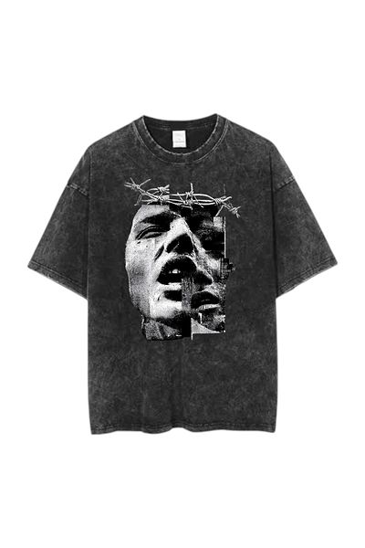 DEEFWEAR Printed Washable Vintage Unisex T-Shirt