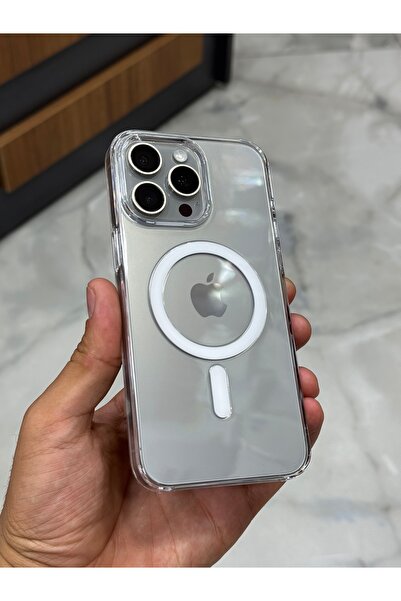 15 PRO MAX UYUMLU ŞEFFEF SARARMAZ MAGSAFE KILIF