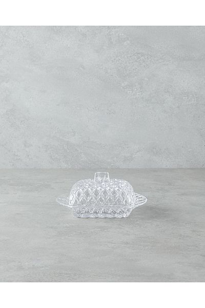 English Home Cruxx Glass Tereyaglik 17.5 X 11 X 10 cm Transparent