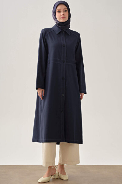 Tuğba Sırt Detaylı Giy-Çık - Lacivert