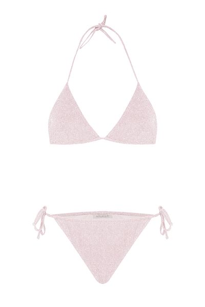 AQUELLA Lurex Powder Triangle Bikini Set