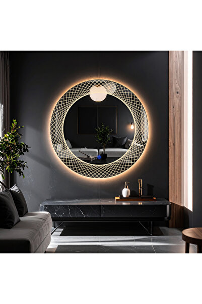 lumora mirror design Trivon Günışığı Led'li Lazer Kumlamalı Lavabo & Banyo Ay...