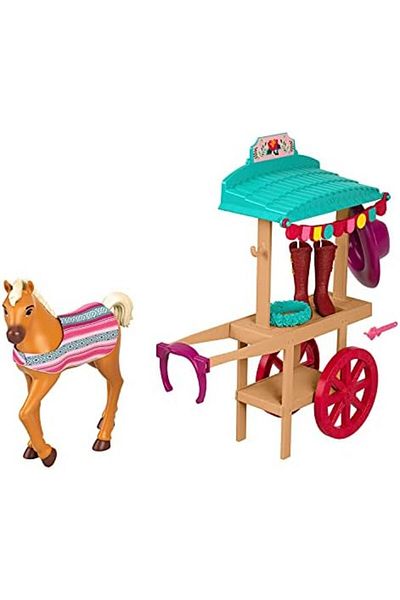 Spirit ​ The Uncompactable Miradero Riding Equipment Carriole Set With Pony Figure And Movie Accom