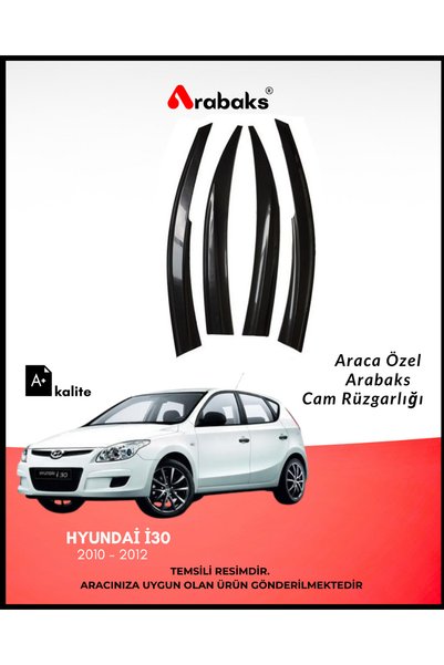 Arabaks Hyundai İ30 2010-2012 Cam Rüzgarlığı 4'lü Takım (MUGEN TİP, DAYANIKLI...