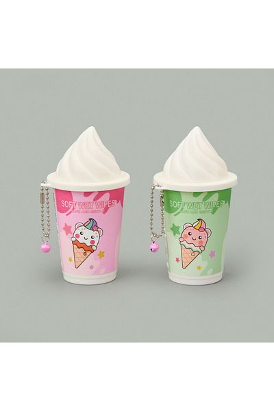 Efemark Ice Cream Figured Wet Wipes - Asorti